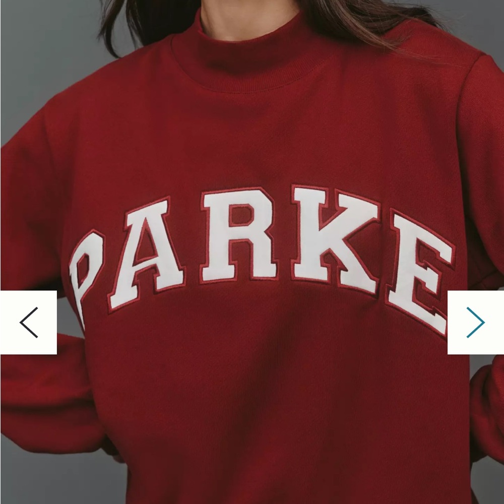 PARKE Varsity Mock-Neck Sweatshirt